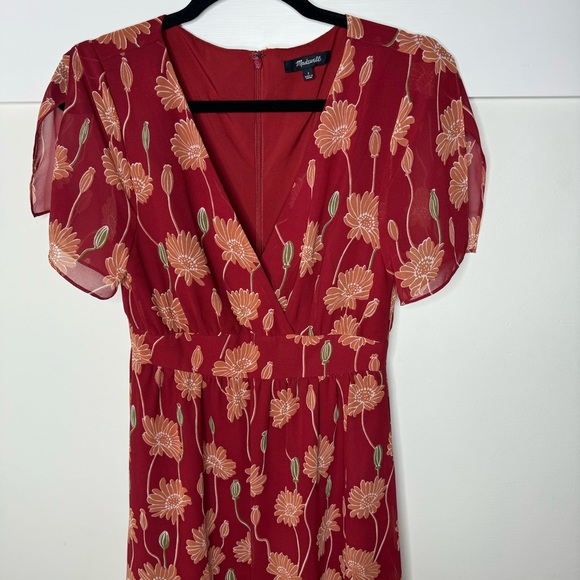 Madewell Red Floral Maxi Dress - Picture 4 of 13